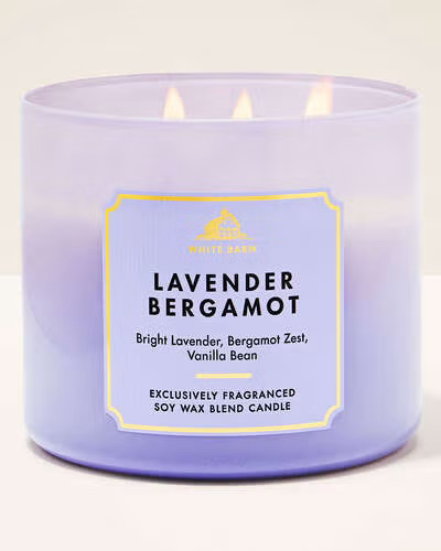 White Barn Lavender Bergamot Candle, 3-wick