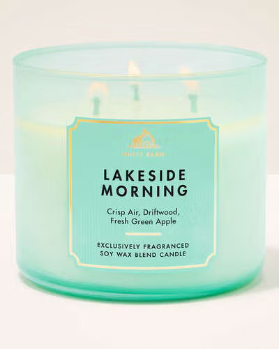 White Barn Lakeside Morning Candle, 3-wick