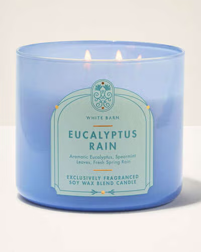 White Barn Eucalyptus Rain Candle, 3-wick
