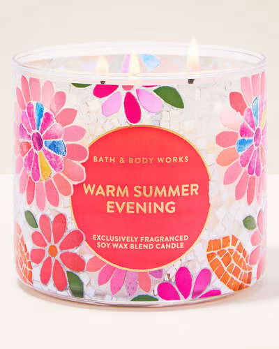 Bath and Bodyworks Warm Summer Evening 3-Wick Candle