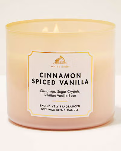 White Barn Cinnamon Spiced Vanilla 3-Wick Candle