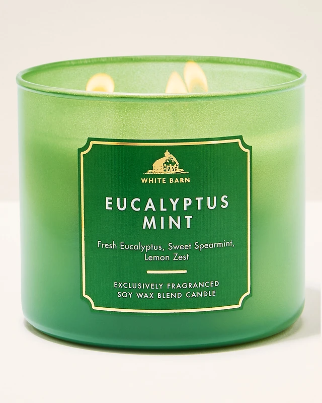White Barn Eucalyptus Mint 3-Wick Candle